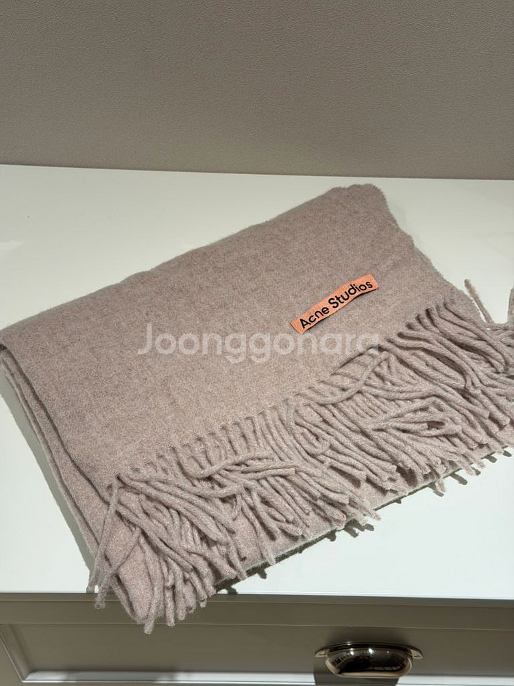 새제품) 아크네 스튜디오 오트밀 멜란지 울 머플러--4