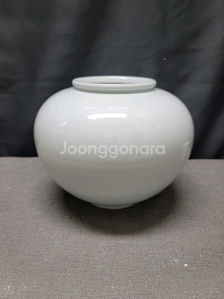 용운요 백자 무지호 도자기--0