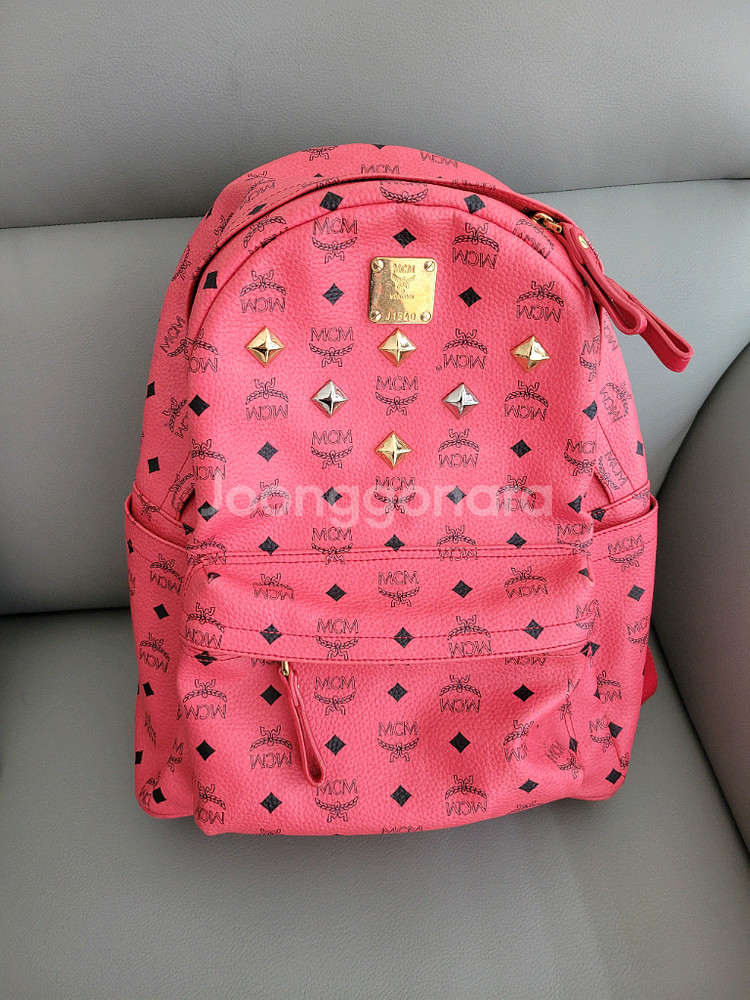 MCM 백팩 핑크색--0