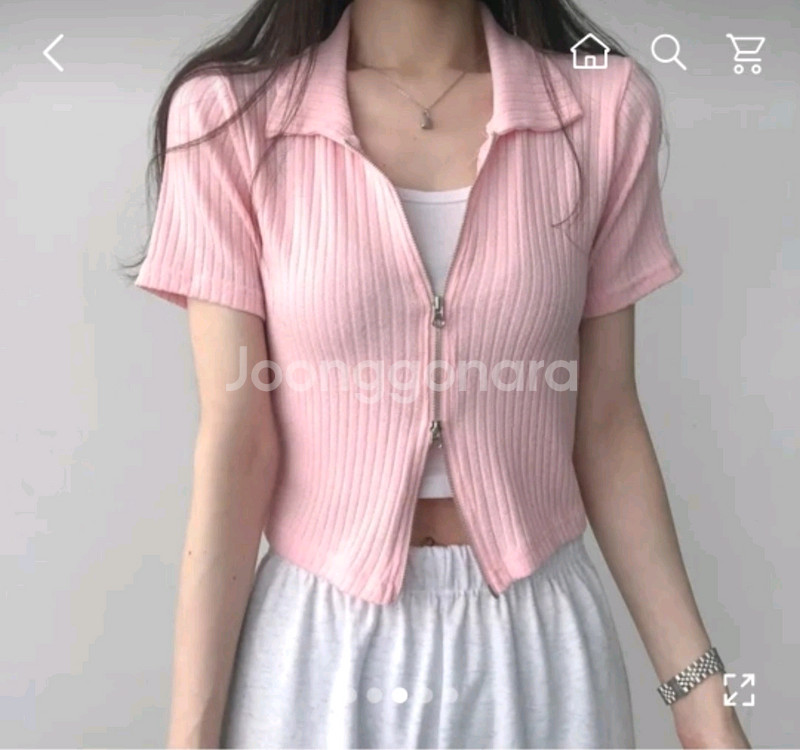 에이블리 반팔 투웨이 니트--0