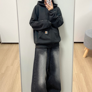 칼하트 레인디펜더 써멀 차콜 후드집업