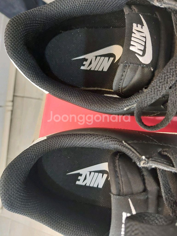 나이키 코르테즈 레더 블랙 260mm 택포 5만9천원--2