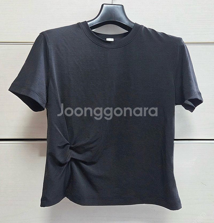 룰루레몬 사이드 트위스트 숏슬리브 셔츠 블랙--1