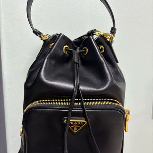 프라다 듀엣 가죽 버킷백(복조리백)
