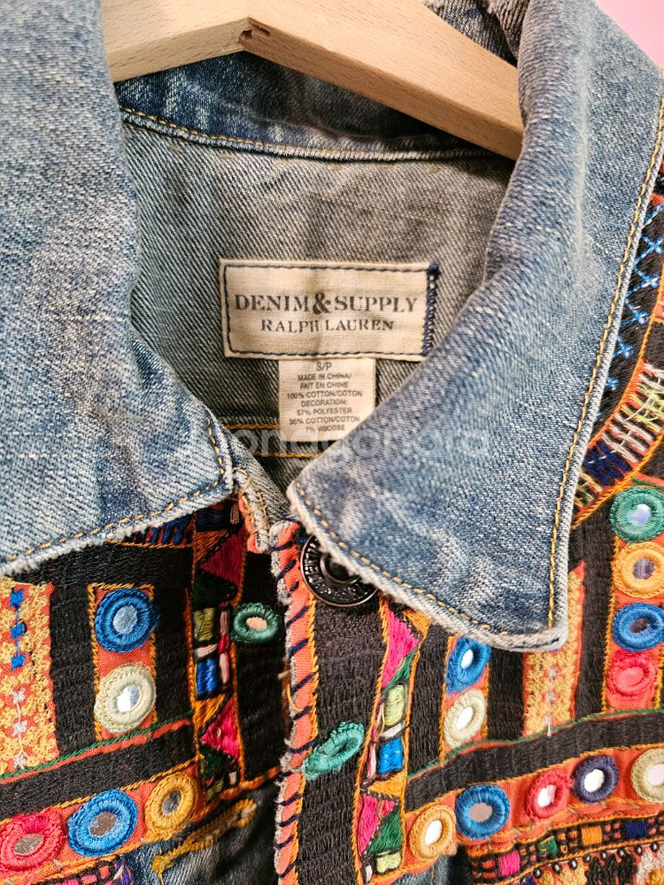 랄프로렌 데님 조끼--7