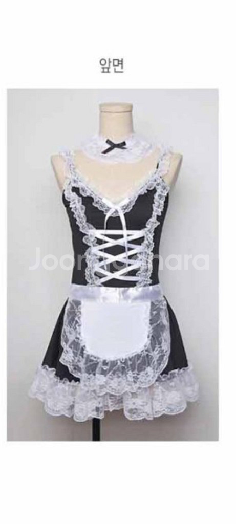 메이드 코스프레 이벤트 의상 3종 S~M--4