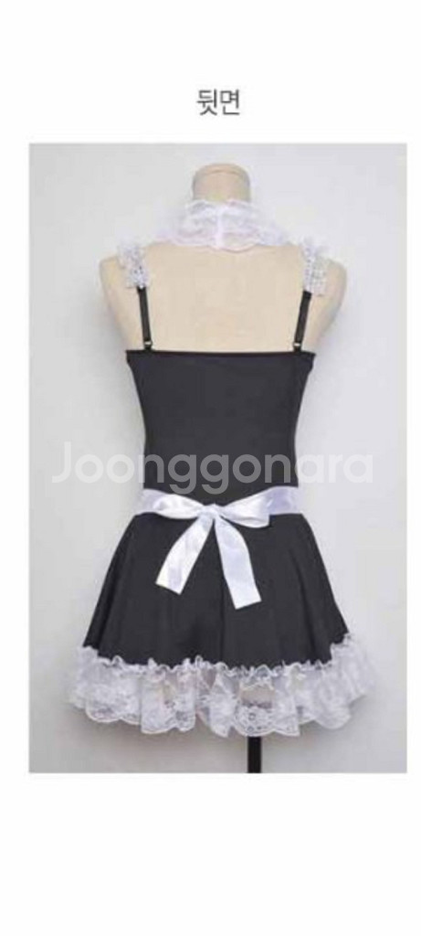 메이드 코스프레 이벤트 의상 3종 S~M--5