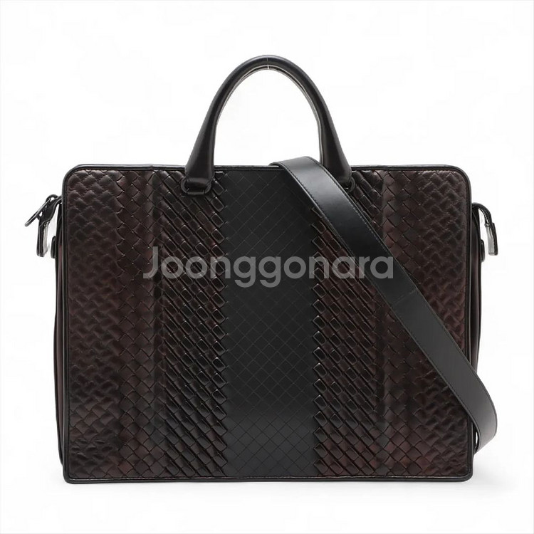 보테가베네타 인트레치아토 브리프케이스 가죽 서류가방--1