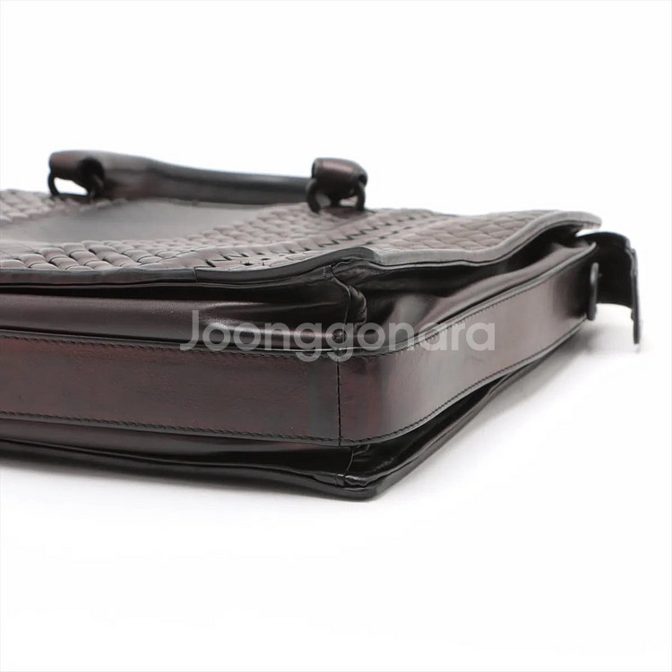 보테가베네타 인트레치아토 브리프케이스 가죽 서류가방--2