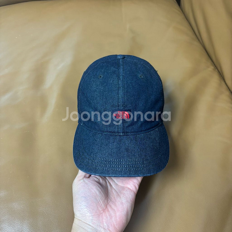 나나미카 노스페이스 퍼플라벨 워시드 데님 6패널 볼캡--1