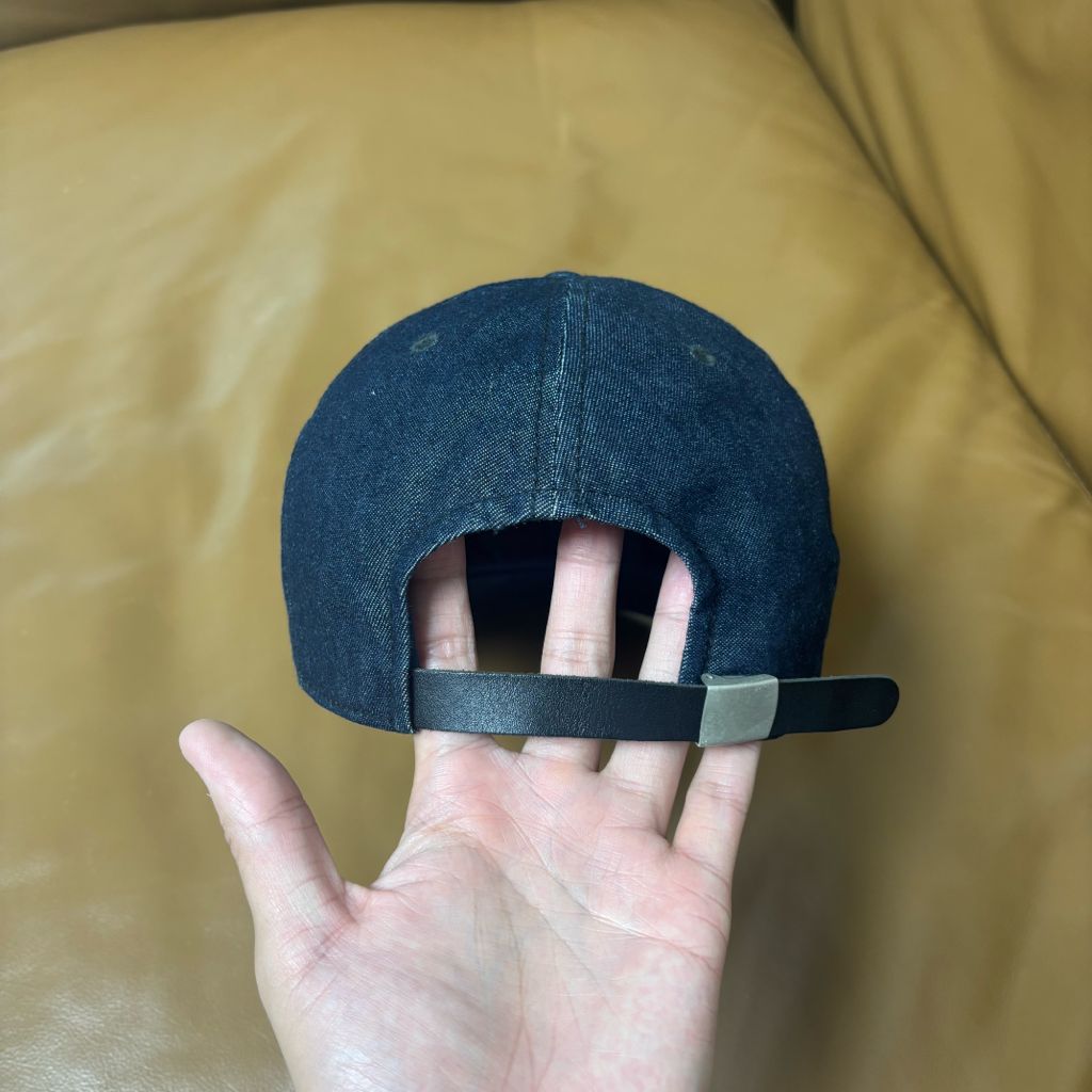 나나미카 노스페이스 퍼플라벨 워시드 데님 6패널 볼캡