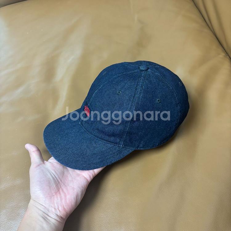 나나미카 노스페이스 퍼플라벨 워시드 데님 6패널 볼캡--3