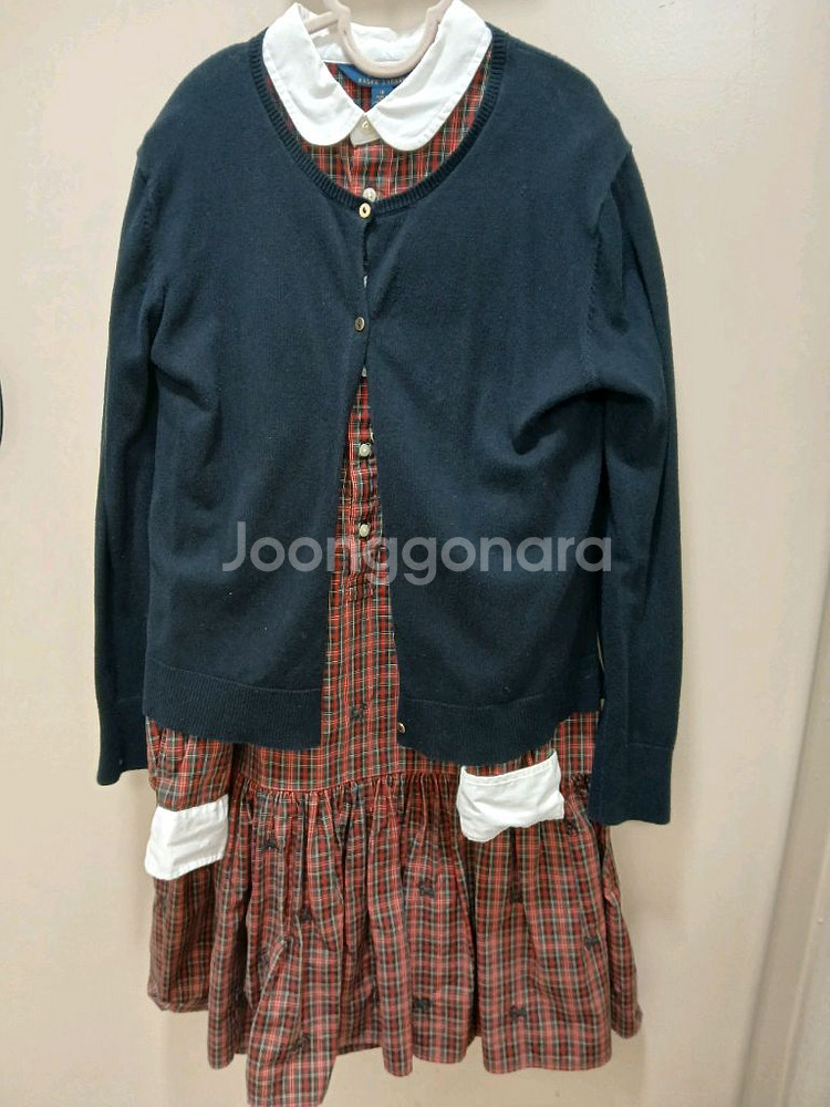 폴로 체크원피스 XL 16사이즈--6