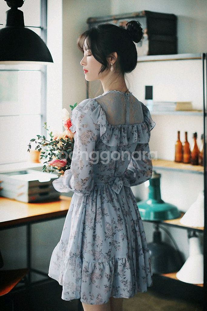 밀크코코아 아멜리아 플라워 드레스 S 새상품--0