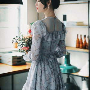 밀크코코아 아멜리아 플라워 드레스 S 새상품