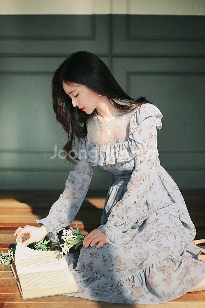 밀크코코아 아멜리아 플라워 드레스 S 새상품--1