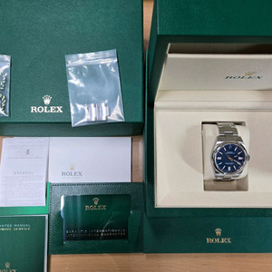 롤렉스 오이스터 퍼페츄얼 신형 OP41 메드 블루