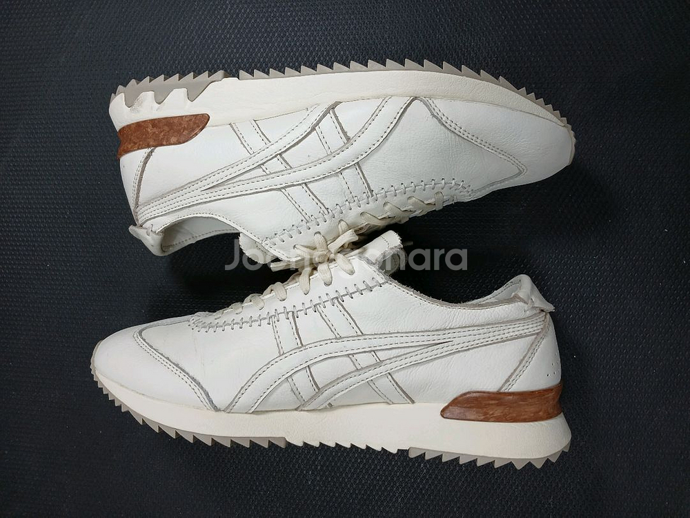 오니츠카타이거 흰색 가죽 스니커즈 250mm--5