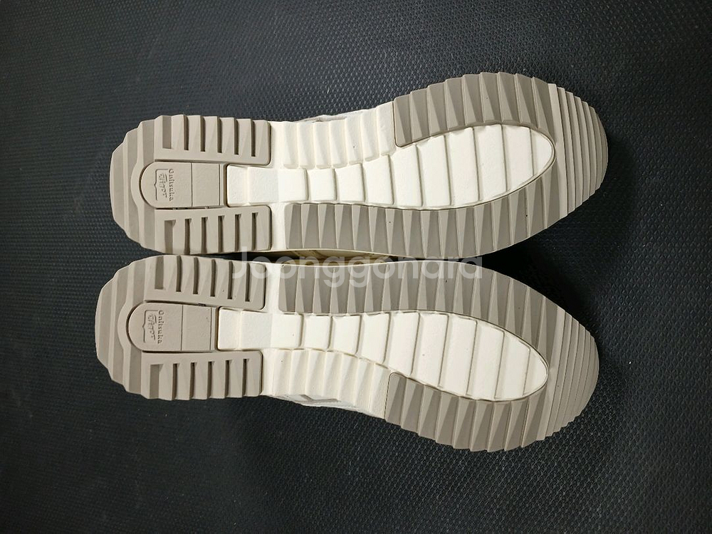 오니츠카타이거 흰색 가죽 스니커즈 250mm--6