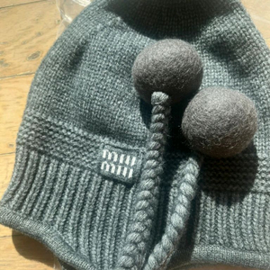 미우 폼폼 니트 비니