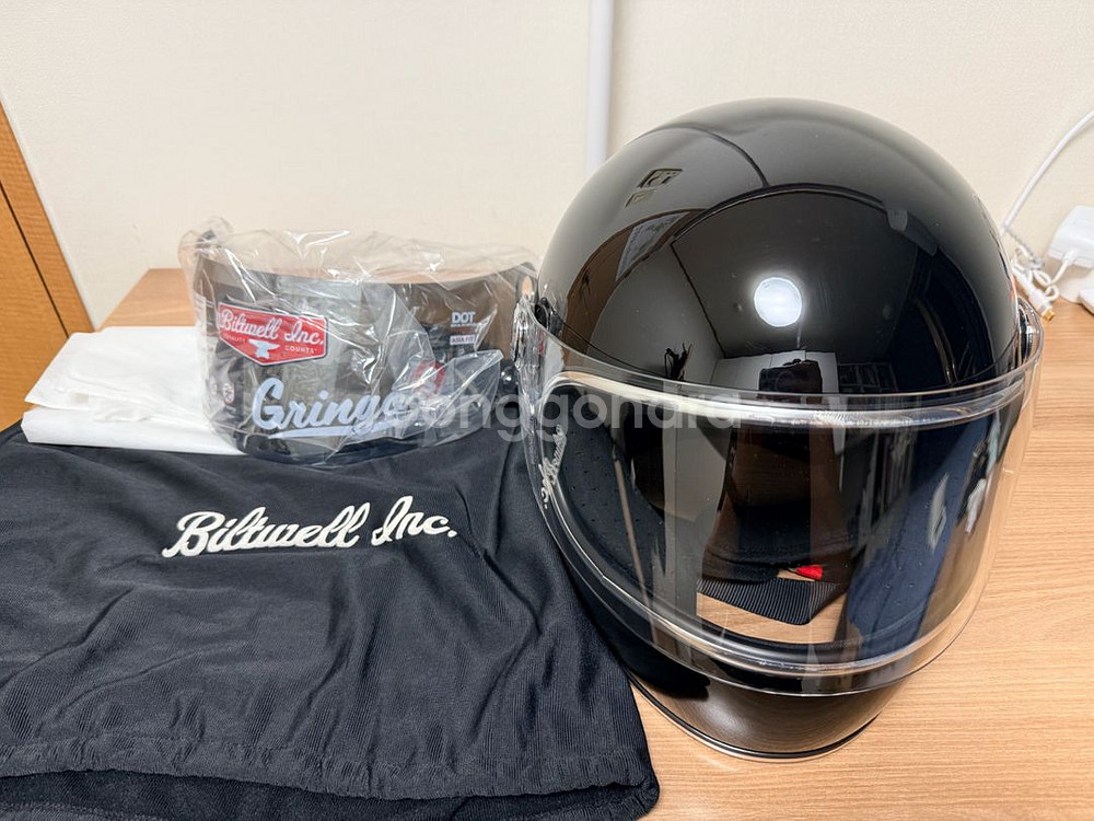 빌트웰 그링고s 블랙 L사이즈 오토바이 헬멧 S급--0