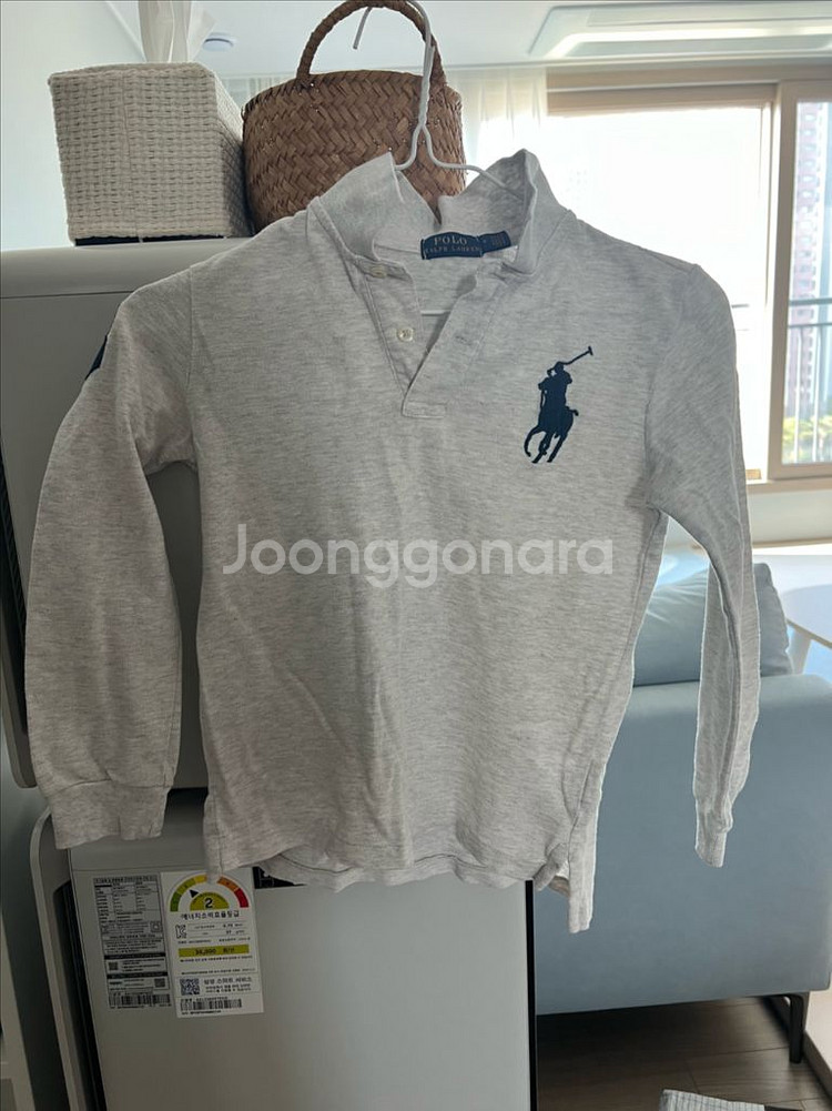 폴로 키즈 폴로카라 티셔츠 긴팔티셔츠 6t--0