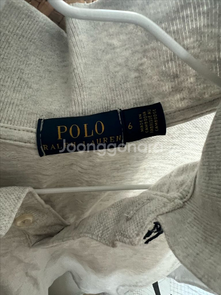 폴로 키즈 폴로카라 티셔츠 긴팔티셔츠 6t--1