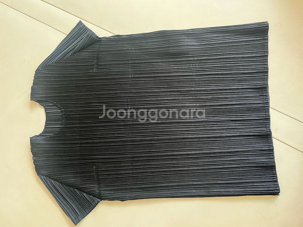 플리츠플리즈 반팔 3블랙--0