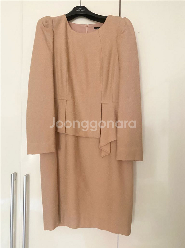 새제품)케네스레이디 트위드 울 원피스--0