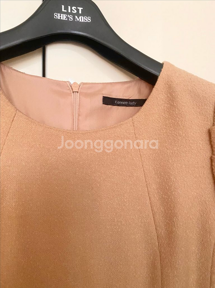 새제품)케네스레이디 트위드 울 원피스--4