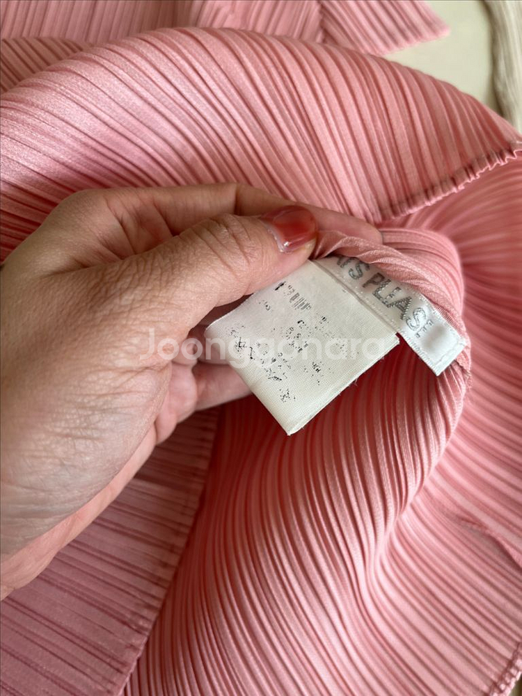 플리츠플리즈 반팔3 핑크--1