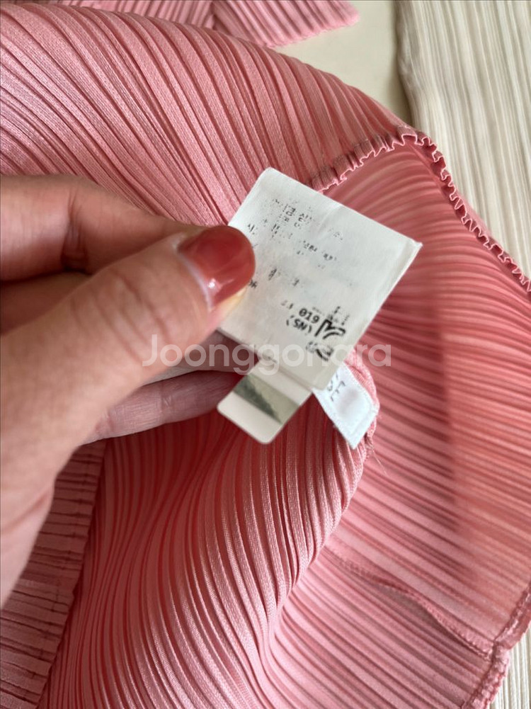 플리츠플리즈 반팔3 핑크--2