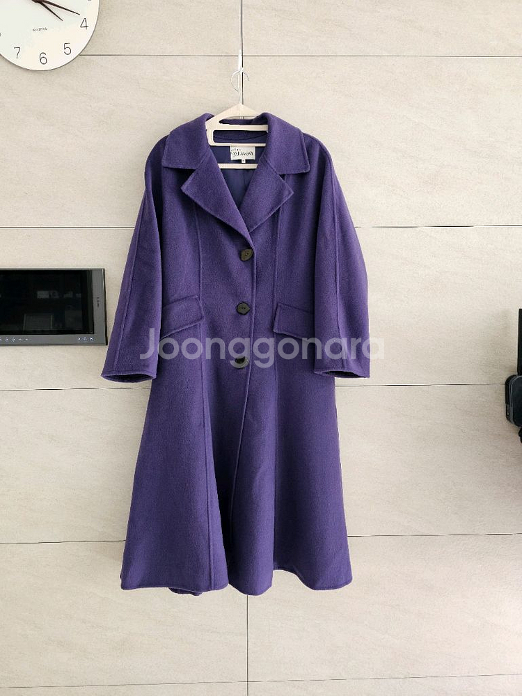 페이우 FAYEWOO 보라색 롱 코트 66--0