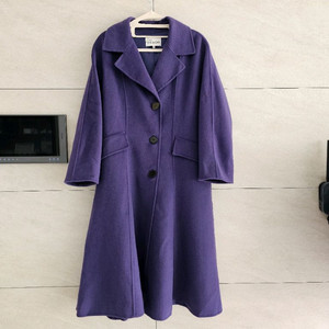 페이우 FAYEWOO 보라색 롱 코트 66