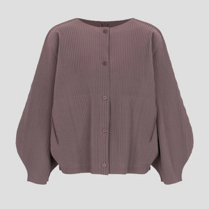 미이세이미야케 라운드플리츠가디건 토프 상태최상