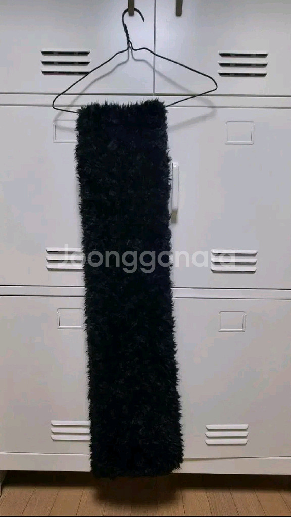 디에 부클 콤비 머플러 세트 패딩--6