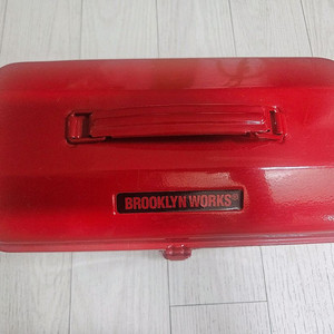 브루클린웍스 빨간 공구함 스틸박스 던킨 폴딩박스