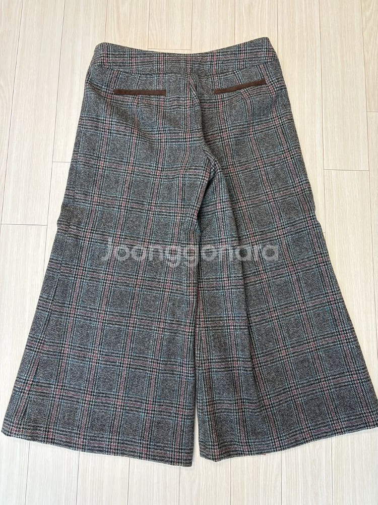 [새 옷] 조인어스 여성 체크 9부바지 66사이즈--3