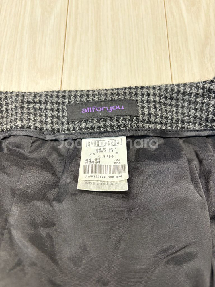 [새 옷] 올포유 여성 체크 7부바지 76사이즈--4