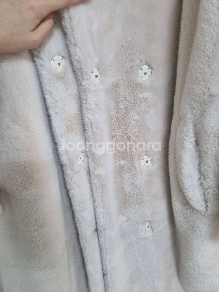 자라 퍼 롱코트 아이보리--3