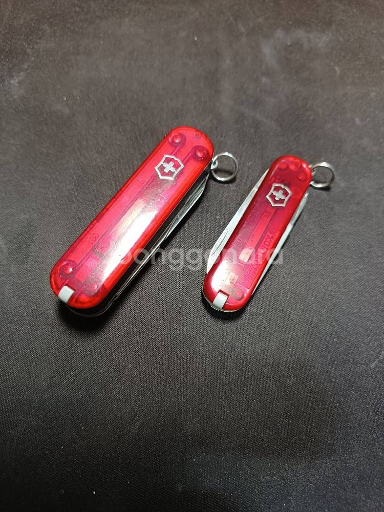 빅토리녹스(SAS) 키체인 멀티툴 네일클립[투명레드]--0