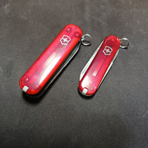 빅토리녹스(SAS) 키체인 멀티툴 네일클립[투명레드]