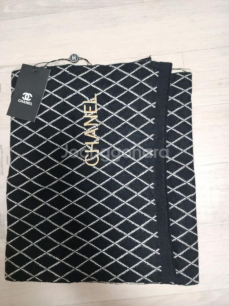 샤넬 양면목도리--0