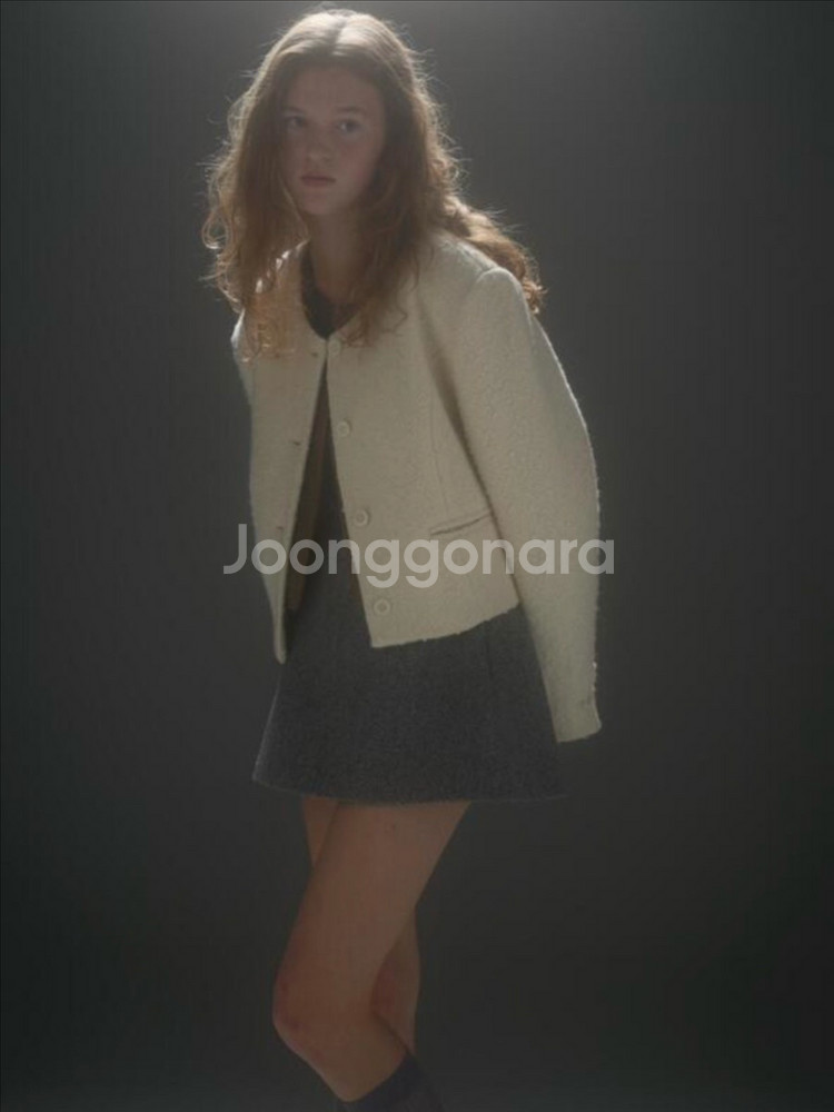 타낫 셀린 미니스커트 그레이 M--1