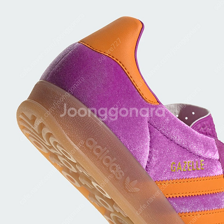 아디다스 가젤 인도어 퍼플 오렌지 225--3