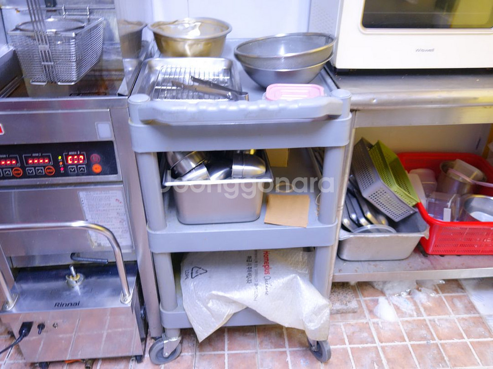 서빙용 카트 트롤리 3단 선반--0