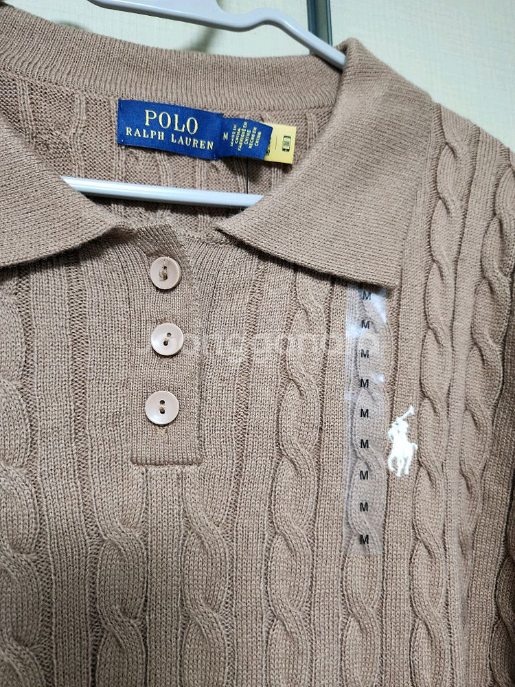 폴로 꽈배기 카라니트--3