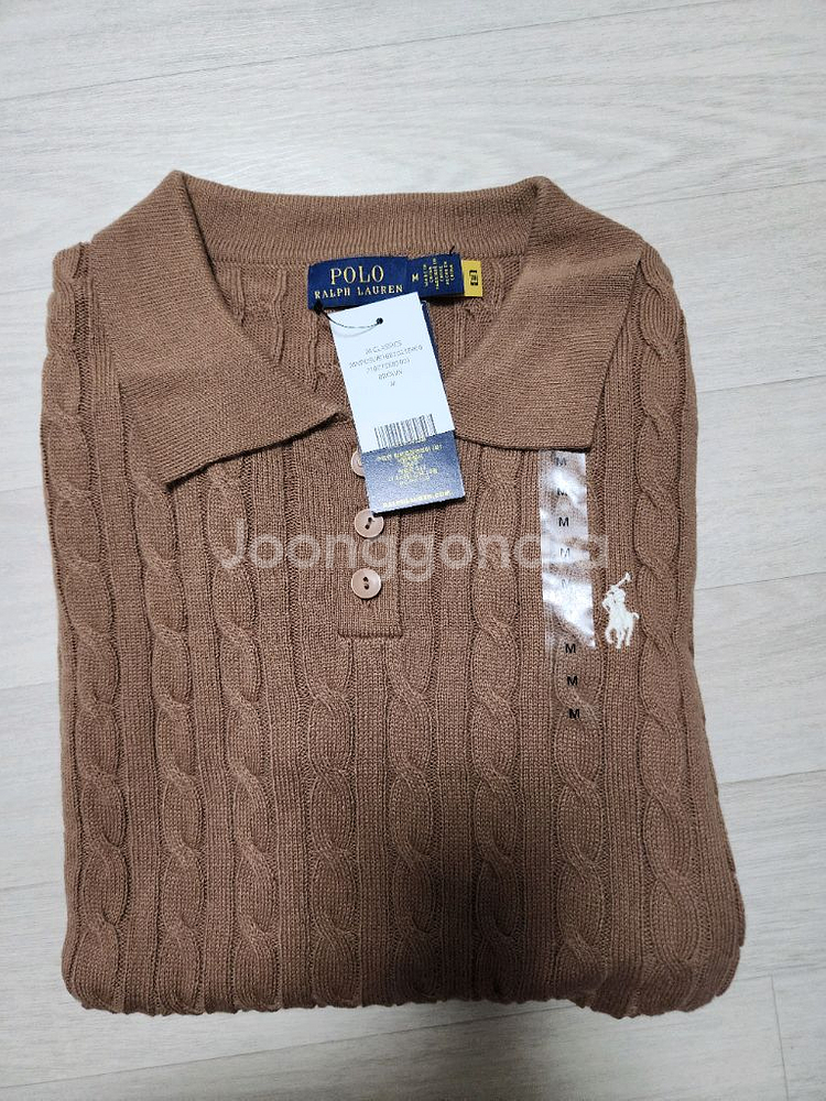 폴로 꽈배기 카라니트--0