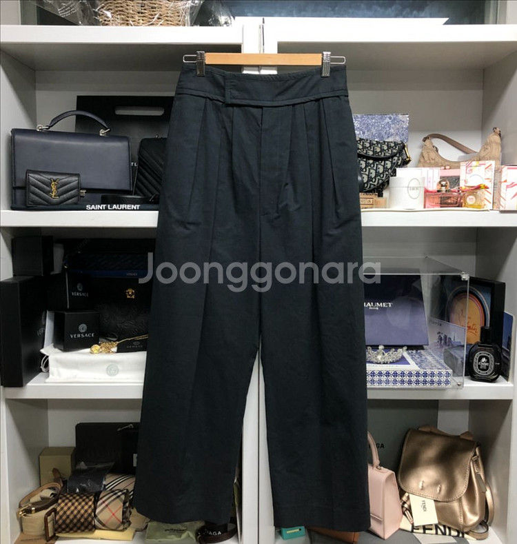 한섬 SYSTEM 시스템 핀턱 와이드핏 팬츠--0