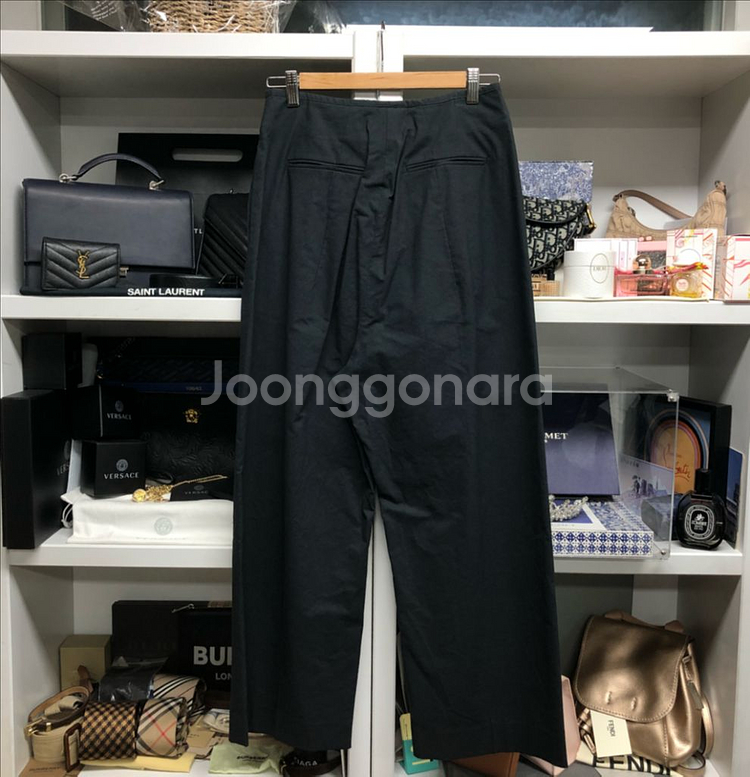 한섬 SYSTEM 시스템 핀턱 와이드핏 팬츠--4